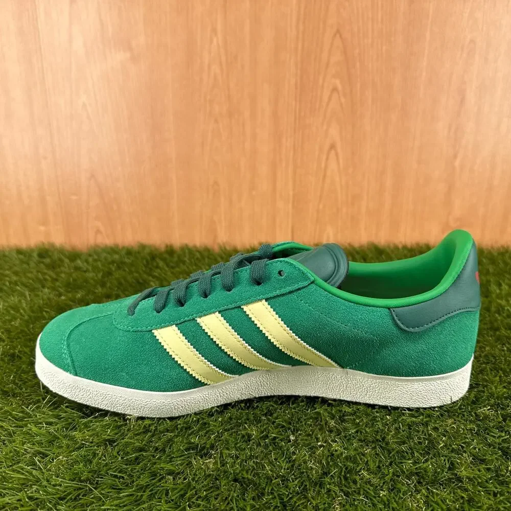 adidas Gazelle Spikeless Golf Green Almost Yellow Golf Shoes IH2268 Mens Sz 10.5